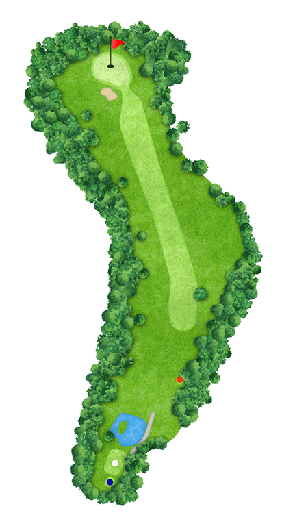 IN HOLE 14 コースマップ