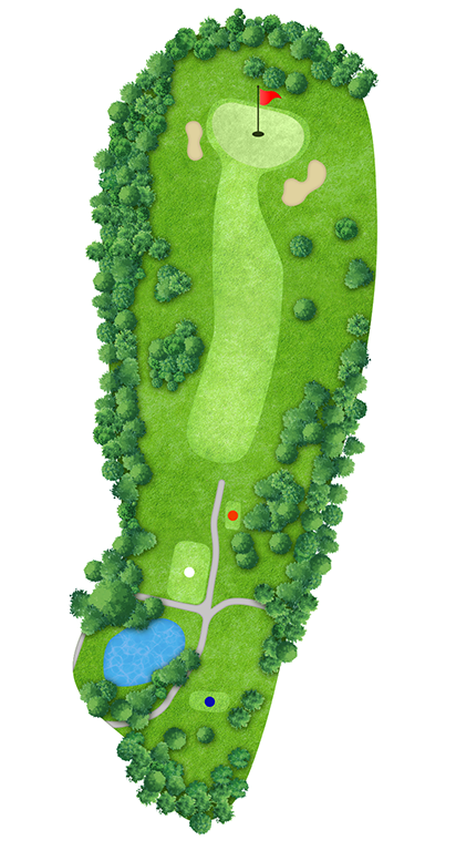 OUT HOLE 5 コースマップ