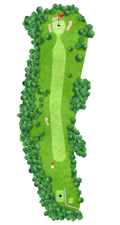 OUT HOLE 6 コースマップ