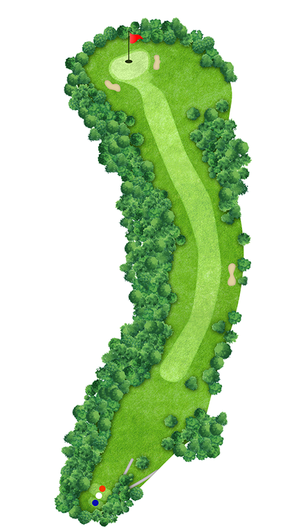 OUT HOLE 9 コースマップ